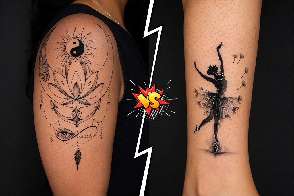 Fine Line vs. Bold Blackwork: Which Style Holds Up on Indian Skin Tones?